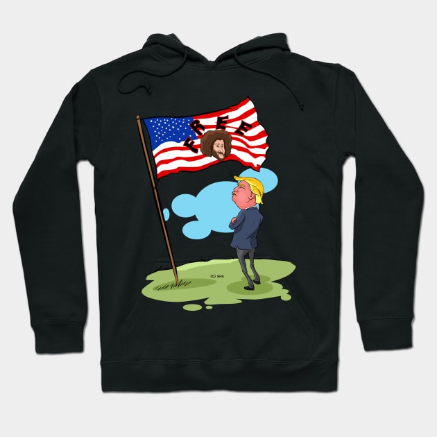 Trump US Flage with FREE Text Hoodie by ssbond